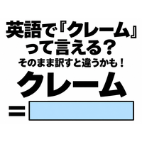 英語で「クレーム」って言える？そのまま訳すと違うかも！