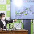 安倍氏銃撃現場、慰霊碑見送り 画像