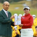 年間女王の座についた山下美夢有が賞金ランキング1位も確定させた（撮影：福田文平)