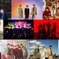 （上段左から）浜崎あゆみ、A.B.C-Z、KAT-TUN、関ジャニ∞、Kis-My-Ft2（中段左から）KinKi Kids、King ＆ Prince、ジャニーズWEST、SixTONES、Snow Man（下段左から）Sexy Zone、なにわ男子、NEWS、Hey! Say! JUMP（提供写真）