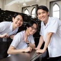 AmBitious吉川太郎＆小柴陸「ながたんと青と」登場　HiHi Jets作間龍斗と笑顔で撮影＜現場レポート＆インタビュー＞ 画像