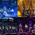 （上段）Stray Kids、JO1（下段）ZEROBASEONE、IVE 「KCON LA 2023」SHOW（C）CJ ENM Co., Ltd, All Rights Reserved