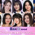 （上段左から）佐々木莉佳子、マコ、石井蘭、リオ、石田亜佑美（下段左から）山崎天、JURIN、ヒカル、ダヨン、山口綺羅（C）モデルプレス