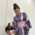 平野ノラ、3歳長女とお祭りを大満喫！DJブースでは親子揃ってダンス「ノリノリで踊ってました」 画像