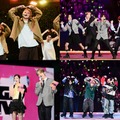 （左上から時計回りに）NCT 127、ATEEZ、BE:FIRST、MC「SBS INKIGAYO LIVE in TOKYO 2024」（C）SBS