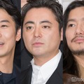 映画「十一人の賊軍」初日舞台挨拶に出席した仲野太賀、山田孝之、野村周平（C）モデルプレス