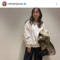 藤本美貴、ファンも親近感！“楽ちん”私服コーデに反響「ちゃんとお洒落」「よく似合ってます」 画像