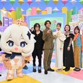 （左から）宮田俊哉、パイモン（「原神」キャラクター）、HISASHI、井ノ原快彦、柏木由紀、村重杏奈、井上咲楽、新内眞衣（C）フジテレビ