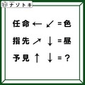 「漢字と矢印の関係は？」そこから出てくる言葉を考えてみよう！【難易度LV.3クイズ】 画像