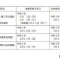 令和7年度三重県立高等学校入学者選抜実施日程