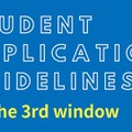 Student Application Guidelines for the 3rd window