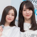 「マイナビ 閃光ライオット 2025 produced by SCHOOL OF LOCK！」応援アンバサダープレス発表会に出席した井上和、賀喜遥香（C）モデルプレス