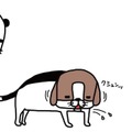ジャーキーを食べる愛犬がかわいい思わず口に近づいてみると…【パンダと犬 ＃６】