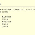 大学説明会スケジュール
