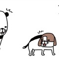 犬と洋服の間に素足を潜りこませた時の感覚 知ってる人、いる？【パンダと犬 ＃16】