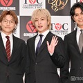 「TOKYO GENERATIONS COLLECTION」記者会見に出席した小森隼、白濱亜嵐、片寄涼太（C）モデルプレス
