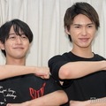 舞台「あの夏、君と出会えて～幻の甲子園で見た景色～」囲み取材に出席した藤井直樹、岡崎彪太郎（C）モデルプレス
