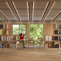新校舎の図書室イメージ