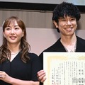 初の「ベストパートナー部門」に輝いた藤本美貴、庄司智春（C）モデルプレス