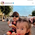 「ママそっくり」鈴木亜美、もうすぐ3歳になる長女のかき氷SHOTに反響「亜美ちゃんの小さい時のお写真かと」 画像
