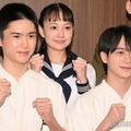 舞台「あの夏、君と出会えて～幻の甲子園で見た景色～」囲み取材に出席した岡崎彪太郎、藤井直樹（C）モデルプレス