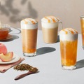 スタバ秋の新作“ほうじ茶×白桃”の果実感溢れるムースティー、全国21店舗限定で登場 画像