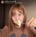 「めっちゃ美人なママ」宇野実彩子、パンケーキを堪能する笑顔にファンほっこり「可愛すぎてしんどい」