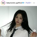 BABYMONSTERアヒョン、美脚スラリのミニ丈ルームウェア姿 モーニングルーティン動画に「スタイル完璧すぎ」「すっぴんもレベチ」の声 画像