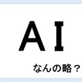 【クイズ】ＡＩって何の略だか言える？意外に知らない！ 画像