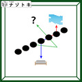 クイズです！「緑矢印はどんな言葉を表している？」斜めに上がっている７個の楕円が示すものを考えましょう【難易度LV.３・中辛】 画像