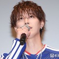 サッカー日本代表（SAMURAI BLUE）映画「ONE CREATURE」キックオフ特別試写会舞台挨拶に出席した白岩瑠姫（C）モデルプレス