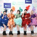 CANDY TUNEデビュー3周年公演「CANDY CANDY CANDY PARTY」囲み取材に出席したCANDY TUNE（左から）福山梨乃、桐原美月、南なつ、小川奈々子、立花琴未、宮野静、村川緋杏（C）モデルプレス