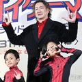 「スパイダーマン：ブランド・ニュー・デイ」ジャパンプレミアイベントに登壇した中村夏幹、中村獅童、中村陽喜（C）モデルプレス