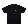 ちいかわ×オリオンビール シーサーのおみやげやさん Tシャツ ブラック_カンパ～イ／©nagano©Uema©Orion