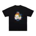 ちいかわ×オリオンビール シーサーのおみやげやさん Tシャツ ブラック_カンパ～イ／©nagano©Uema©Orion