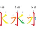 漢字の「水」、何画だかわかる？意外と忘れている簡単な漢字の書き方 画像