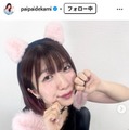 でか美ちゃん、森高千里オマージュのミニ丈衣装で美脚スラリ「破壊力すごい」「後ろ姿まで可愛いの最強」と反響 画像