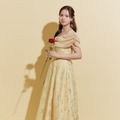 【ディズニーコレクション】美女と野獣/プリントオフショルワンピース／22,000円（税込）