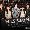 （左から）深田竜生、渋谷凪咲、道枝駿佑、久保史緒里、石井杏奈（C）モデルプレス