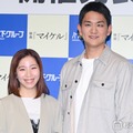 「りくりゅうのありがとうツアー presented by 木下グループ」開催発表記者会⾒に出席した三浦璃来、木原龍一（C）モデルプレス