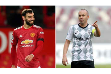 「イニエスタは選手としても人としてもお手本」 ブルーノ・フェルナンデスが惚れる 画像