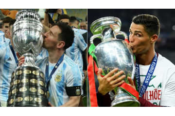 初優勝のメッシ、宿敵ロナウドとの「奇跡的すぎる一致」がすごい 画像