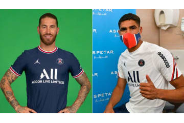 レアルを去ってPSG移籍のラモスとハキミ、気になる「会話内容」が判明 画像