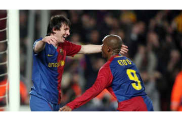 「俺がじゃなくて、メッシがだろ」 エトー、記者の“表現”に噛み付く 画像