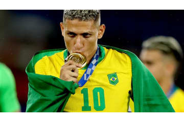 「ネイマール兄貴、見てる？」東京五輪優勝のブラジル代表10番、初タトゥーを彫るって 画像