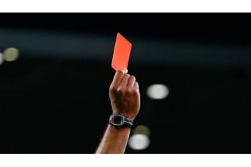 レッドを出した審判、「ガチストレート」でぶん殴られる 画像