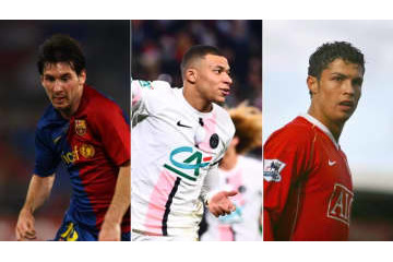 エムバペ、メッシ、ロナウド、23歳前のゴール数を比較するとこうなる 画像