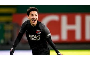 FW起用のAZ菅原由勢、今季初ゴール！味方に感謝の楽勝シュートがこれ(動画あり) 画像