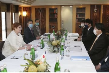 日豪、安保宣言改定で一致 画像