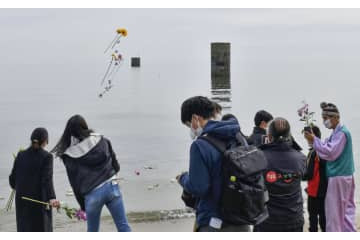 海底炭鉱事故80年で追悼式 画像